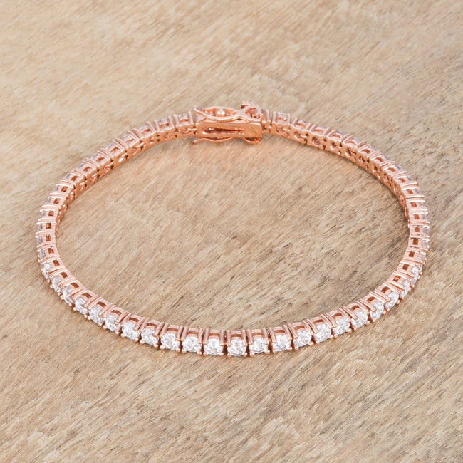 6ct Tennis Bracelet in Rose Gold