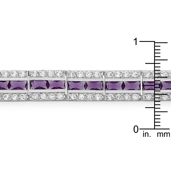Balboa Triple-Row Purple Bracelet