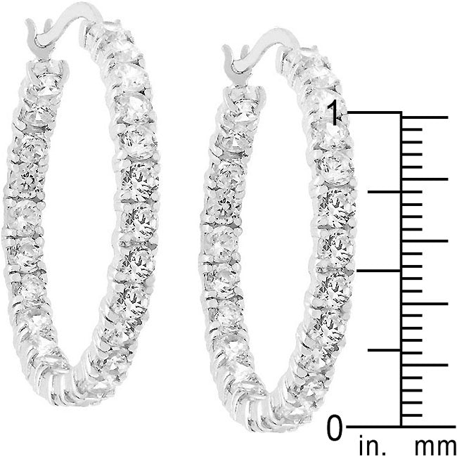 Inside-Out Eternity Hoop Earrings