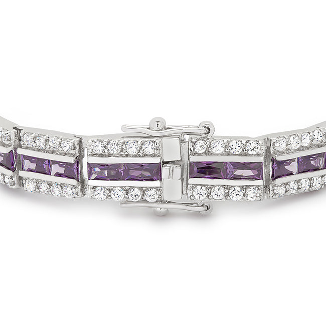 Balboa Triple-Row Purple Bracelet