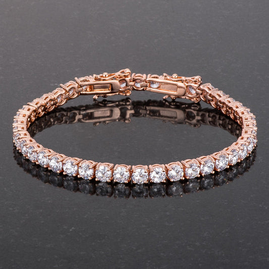 17.6ct Tennis Bracelet in Rose Gold
