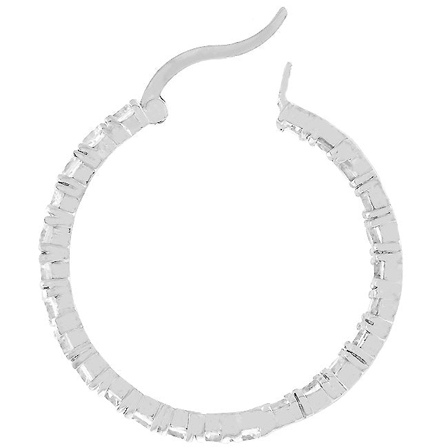 Inside-Out Eternity Hoop Earrings