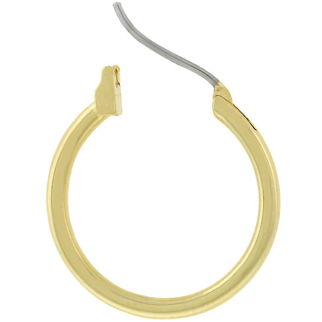 Small Hoop Earrings in Gold
