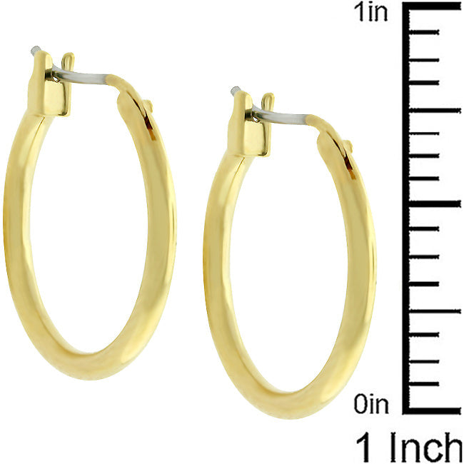 Small Hoop Earrings in Gold