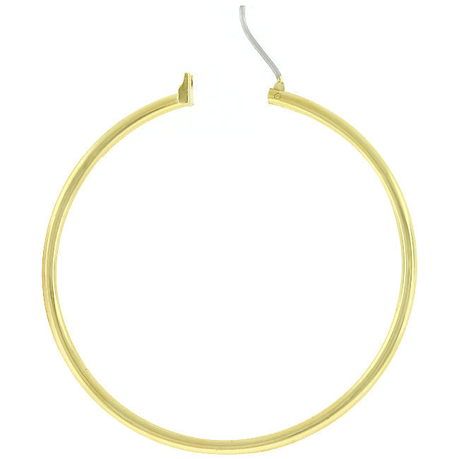 Large Hoop Earrings in Gold