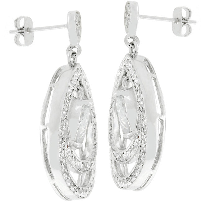 Milan Double Teardrop Drop Earrings