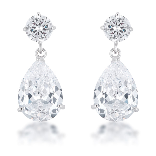 Shimmering Cubic Zirconia Earrings