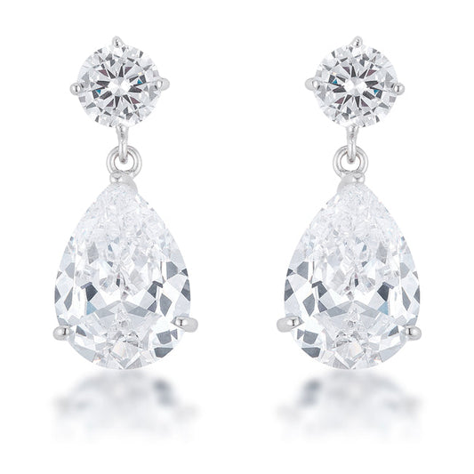 Shimmering Cubic Zirconia Earrings