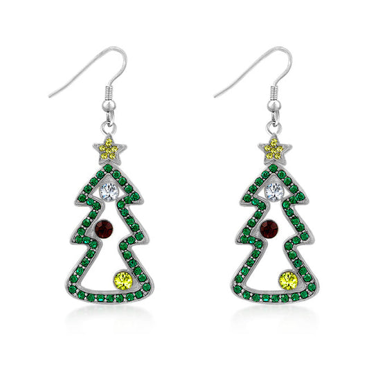 Style: Contemporary Green Materials: Cubic Zirconia Earring