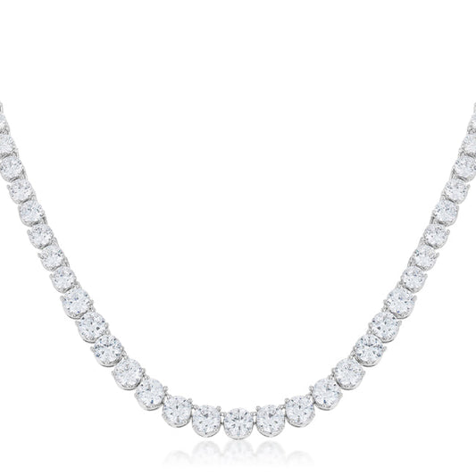 Graduated Cubic Zirconia Necklace