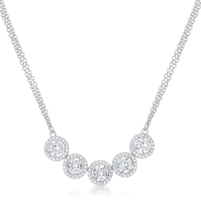 Celestial Crystal Circle Necklace