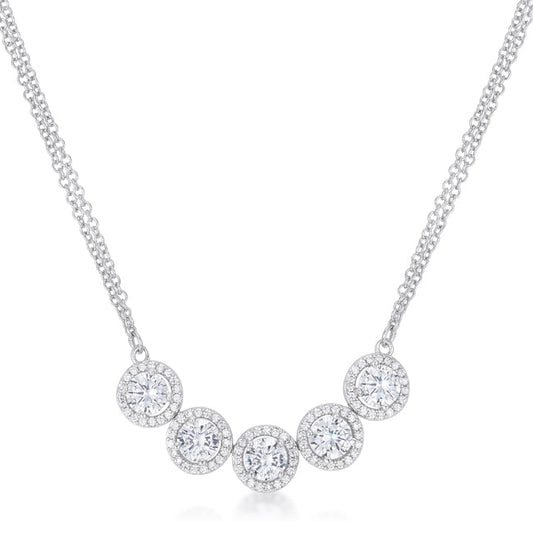 Celestial Crystal Circle Necklace