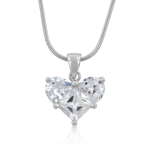 Brilliant Crystal Heart Pendant