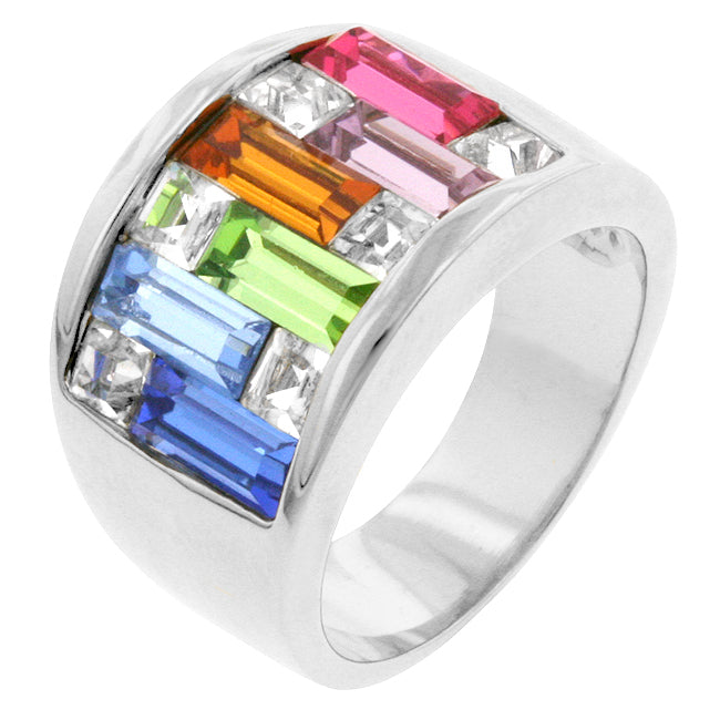 Contemporary Cubic Zirconia Ring