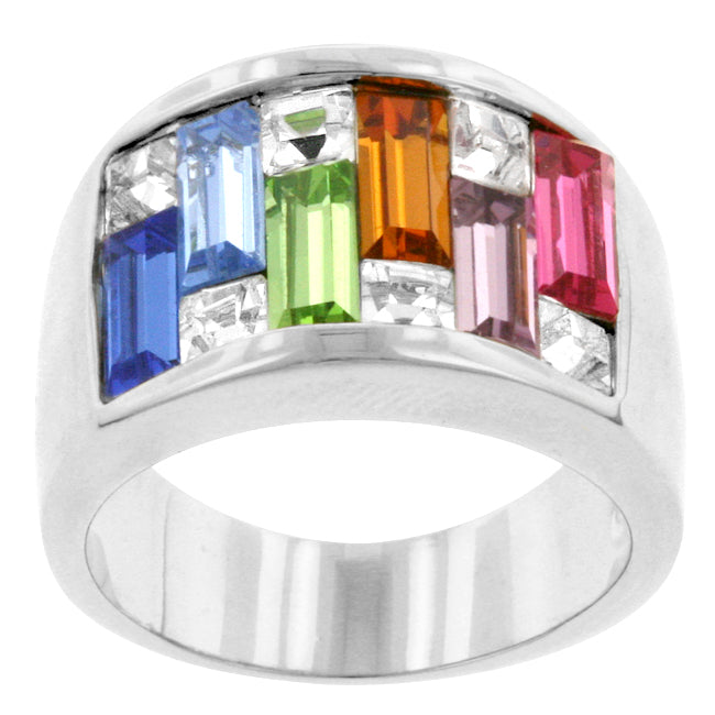 Contemporary Cubic Zirconia Ring