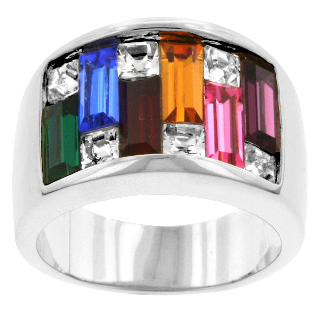 Contemporary Cubic Zirconia Ring