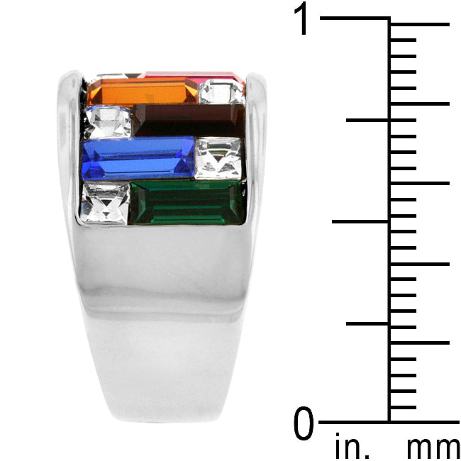Contemporary Cubic Zirconia Ring