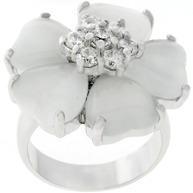 Contemporary Cubic Zirconia Ring