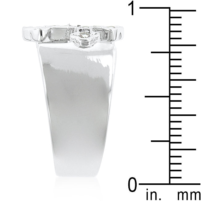 Elegant Materials: Cubic Zirconia Ring