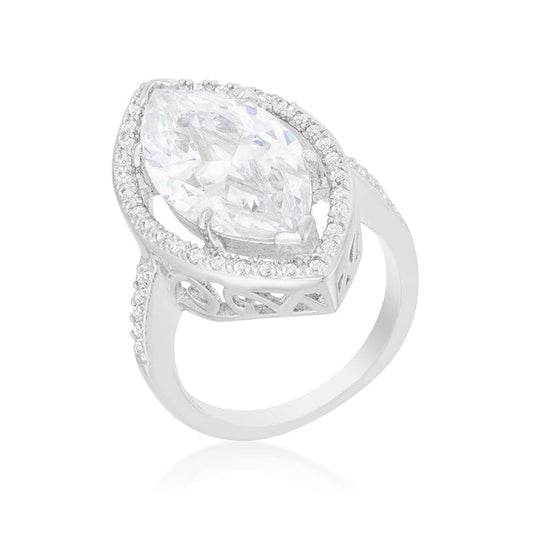 Art Deco Marquise Crystal Ring
