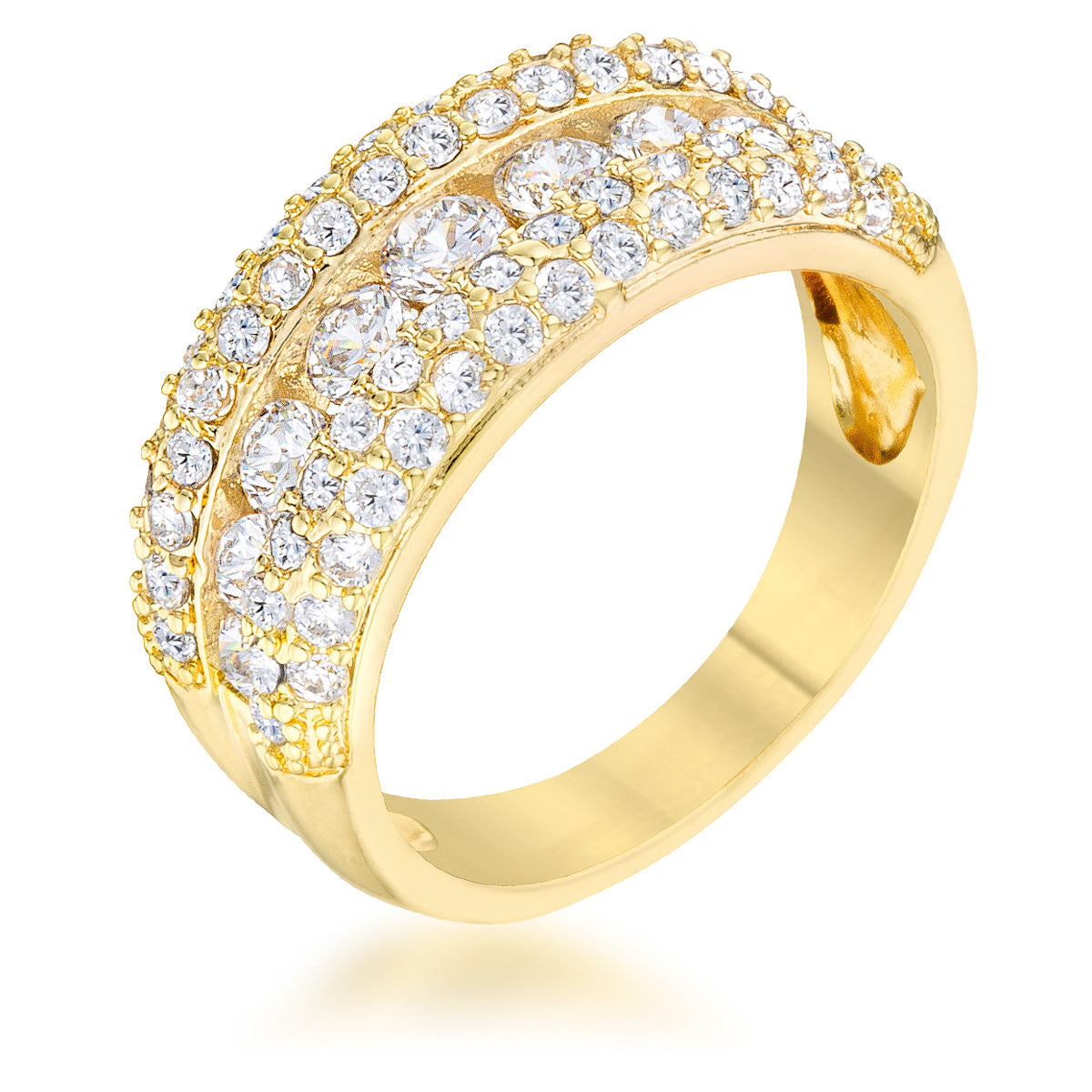 Luna 1.1ct Cubic Zirconia 14k Gold Classic Band Ring