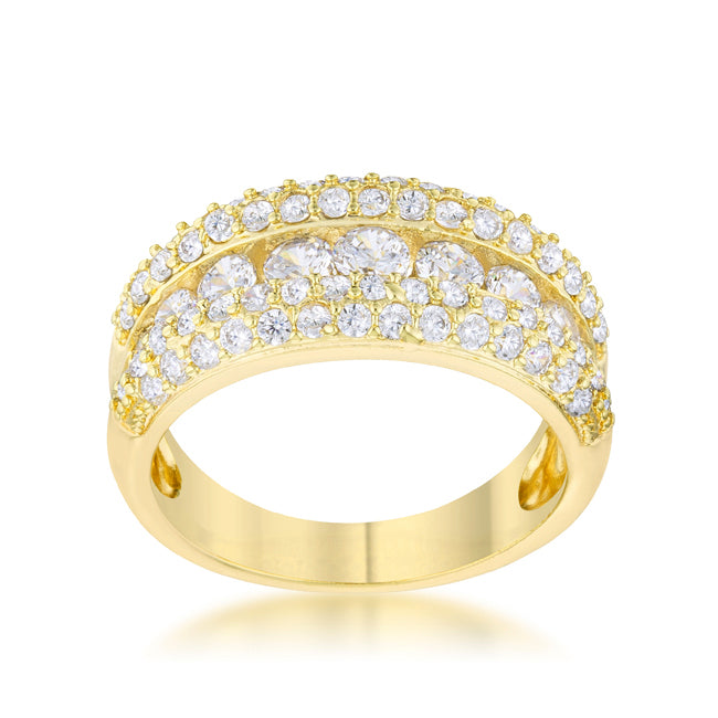 Luna 1.1ct Cubic Zirconia 14k Gold Classic Band Ring