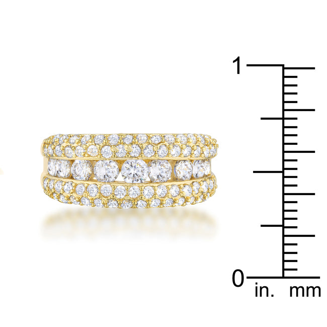 Luna 1.1ct Cubic Zirconia 14k Gold Classic Band Ring